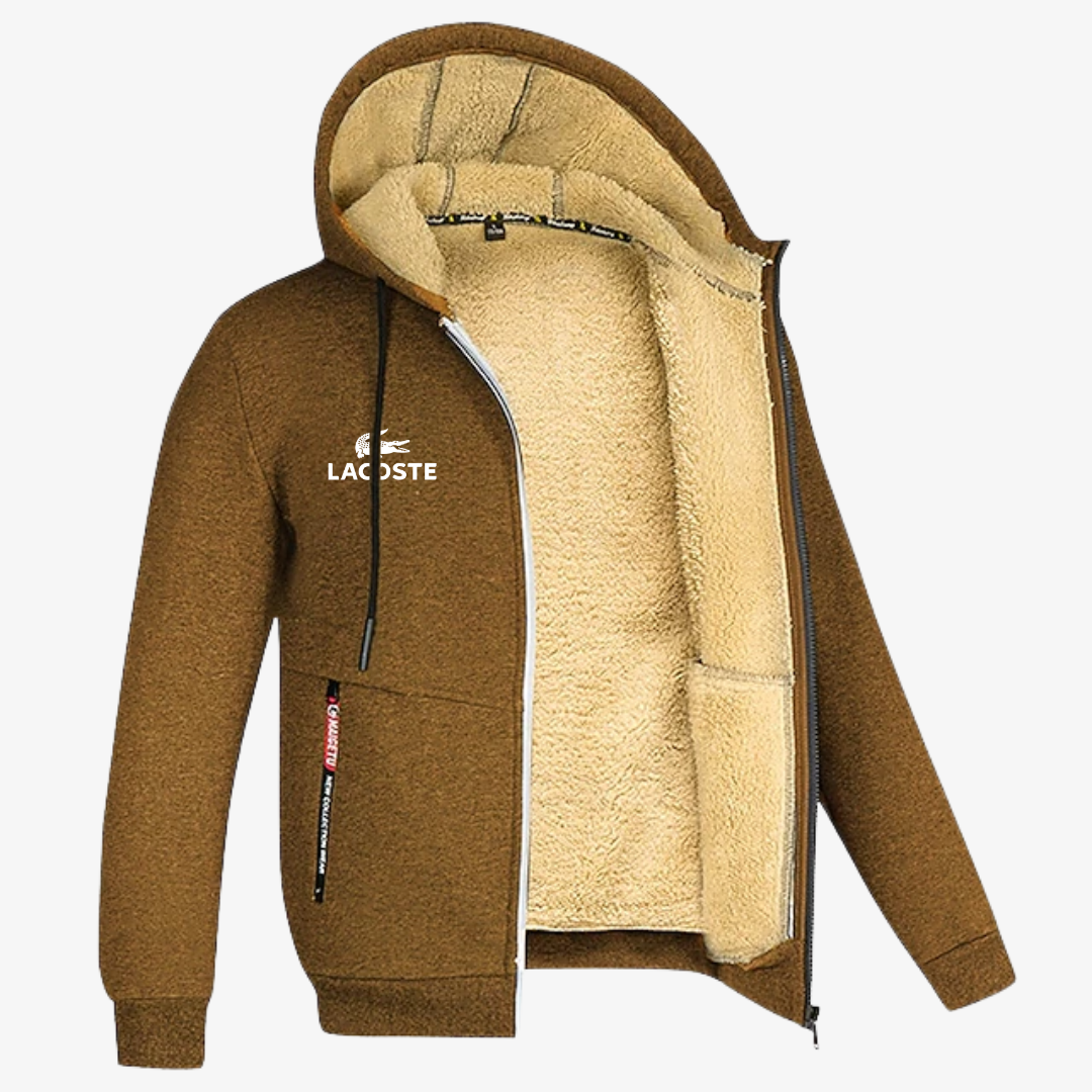 Luxury Winter Sherpa Zip Hoodie