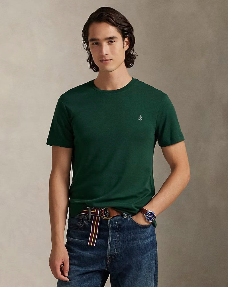 Slim Fit Jersey Crew Neck T-Shirt — Vintage Pine