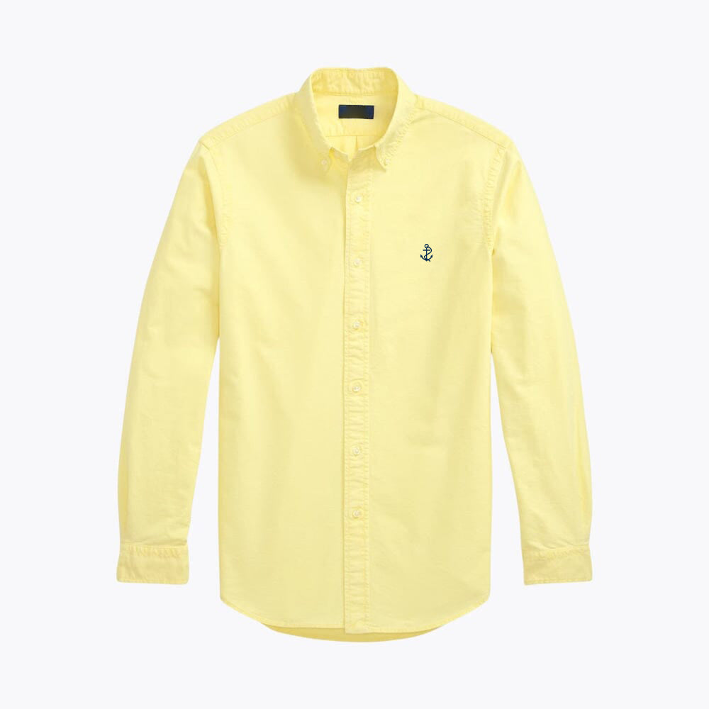 Slim-Fit Garment-Dyed Oxford Shirt