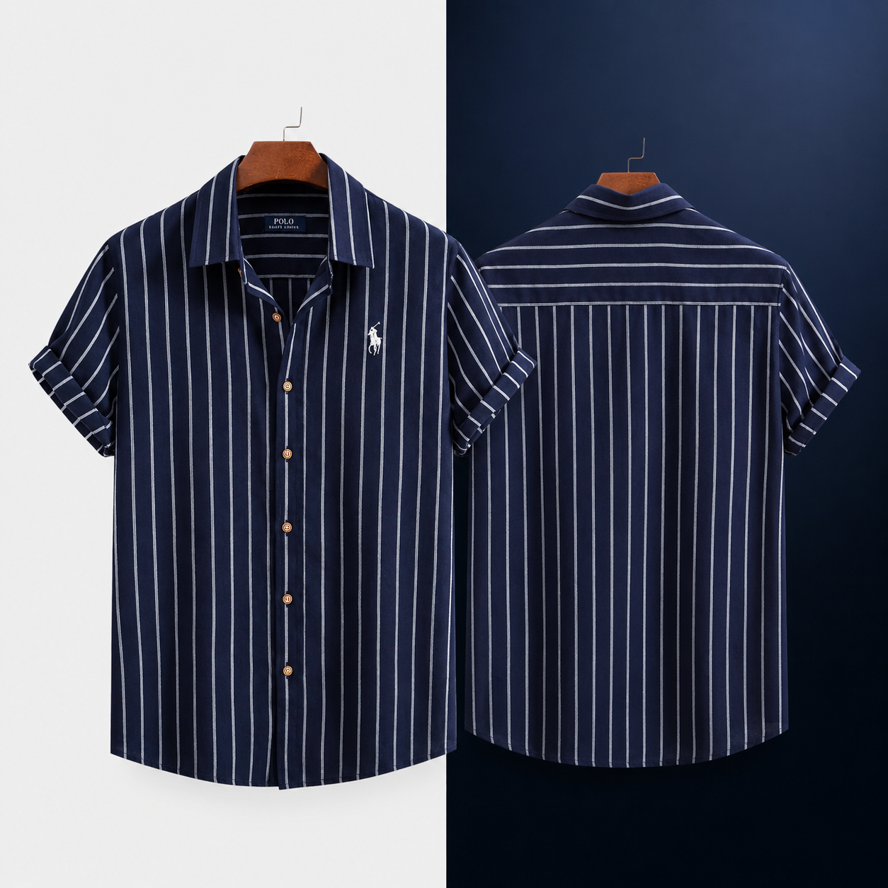 Relaxed-Fit Striped Shirt and Shorts Co-Ordinated Set