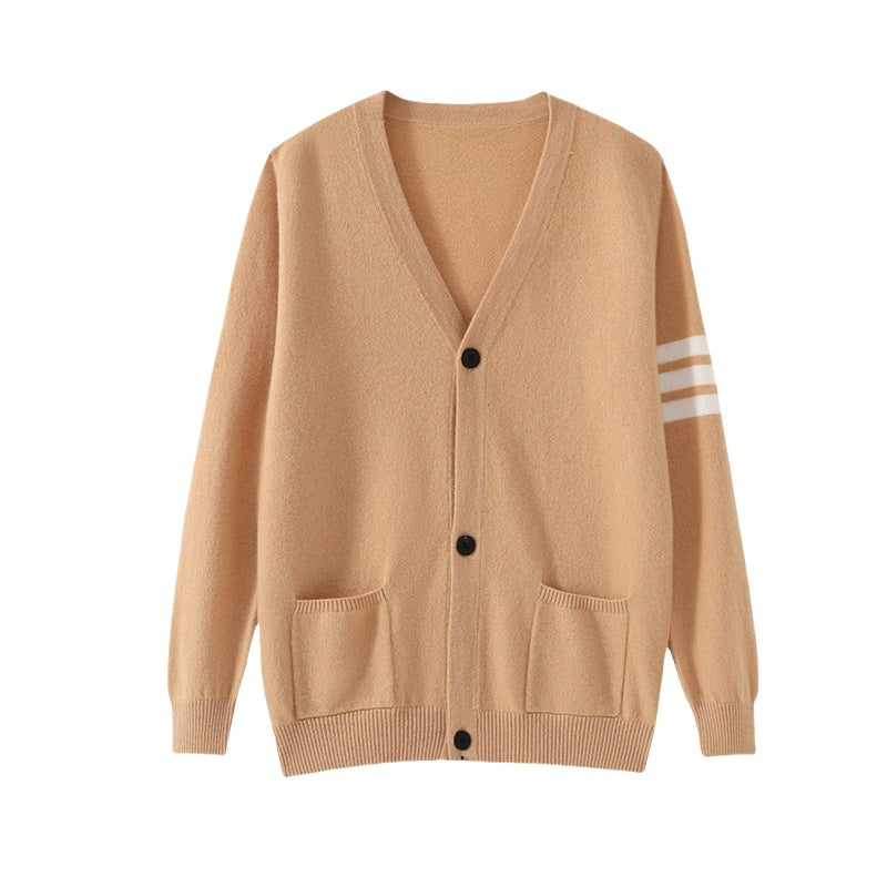 Klassiek wollen gebreid vest