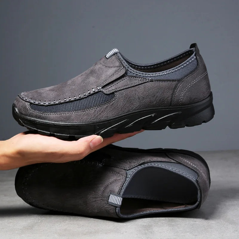 Casual Leather Slip-On Shoes