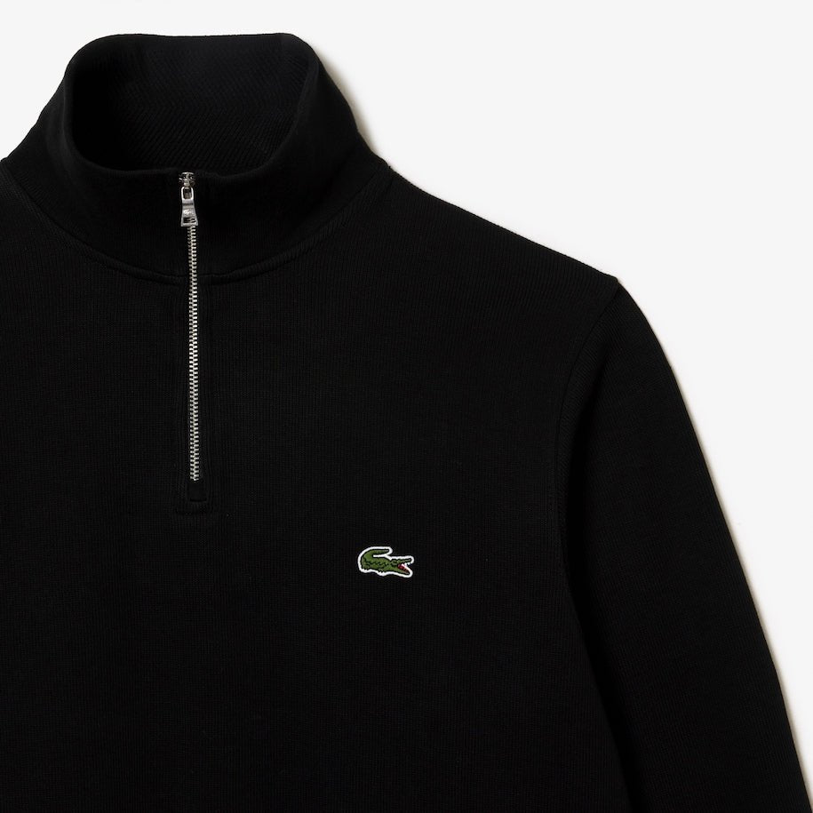 Zippered Stand-up Collar Sweatshirt