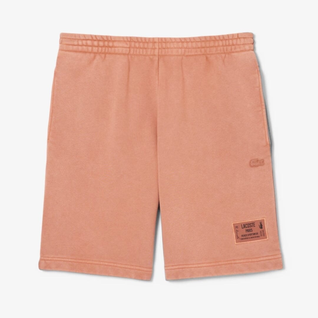 Lc Washed-Effect Cotton-Fleece Shorts
