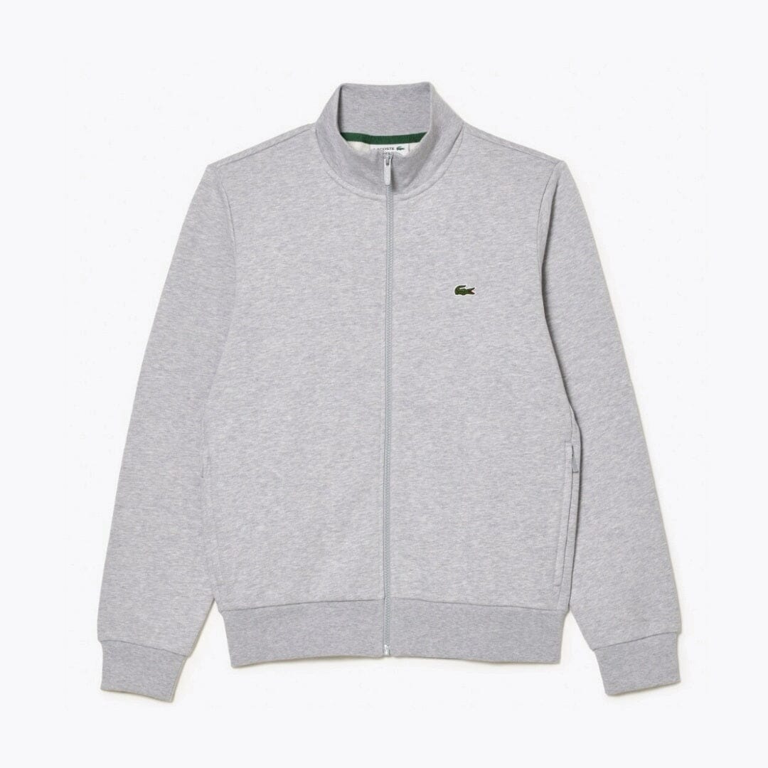 Lc Luxe Zip-up High-Neck Fleece Sweatshirt