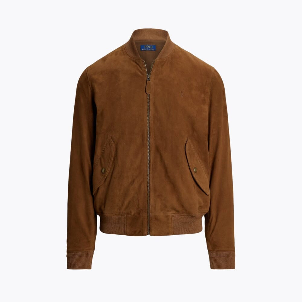 Suede Bomber Tailored Jacket