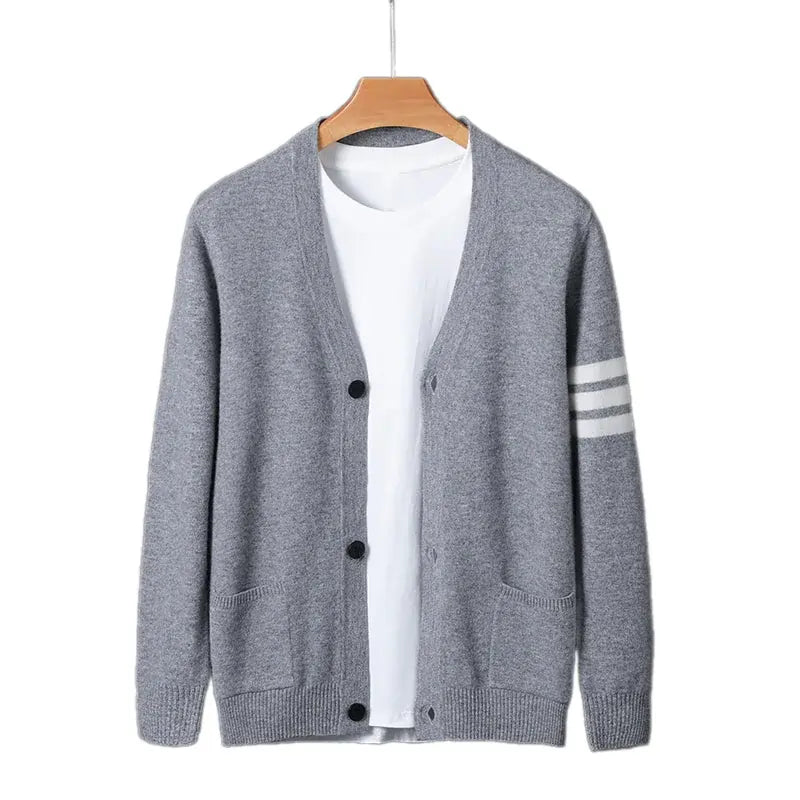 Klassiek wollen gebreid vest