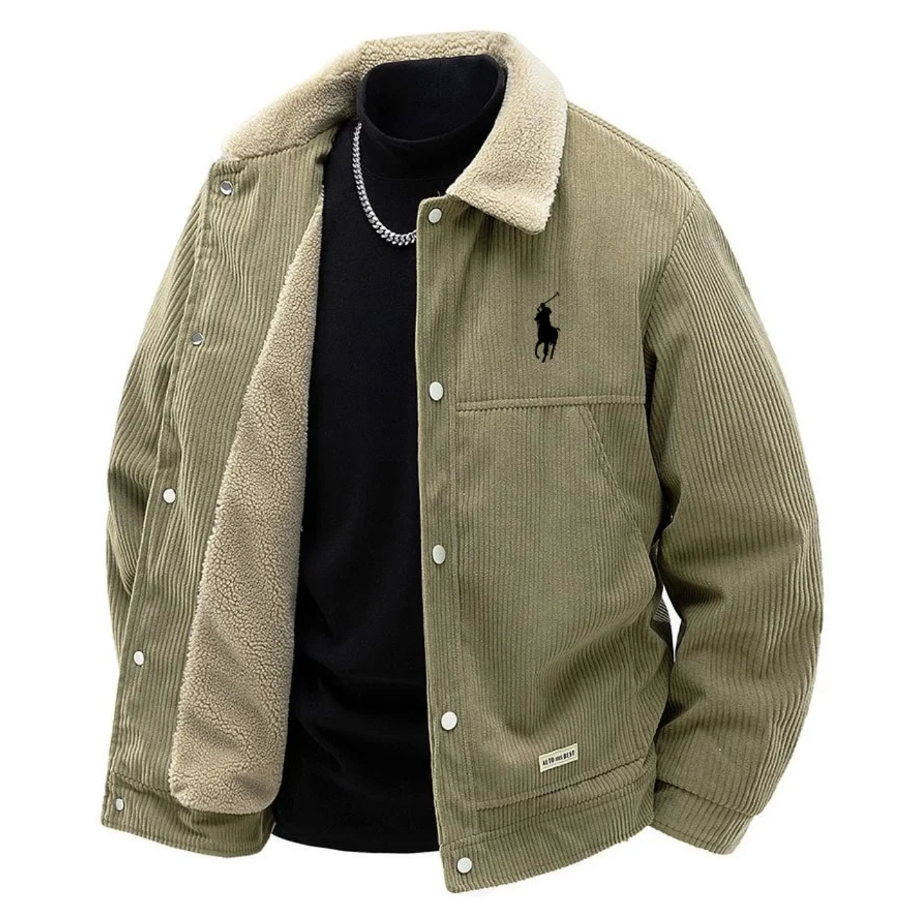 Premium Corduroy Sherpa-Lined Jacket