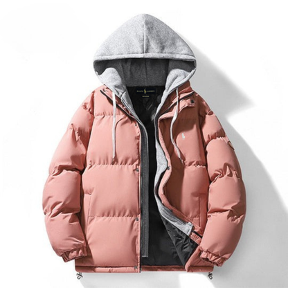 Refined Winter Hooded Puffer Jacket - Sale