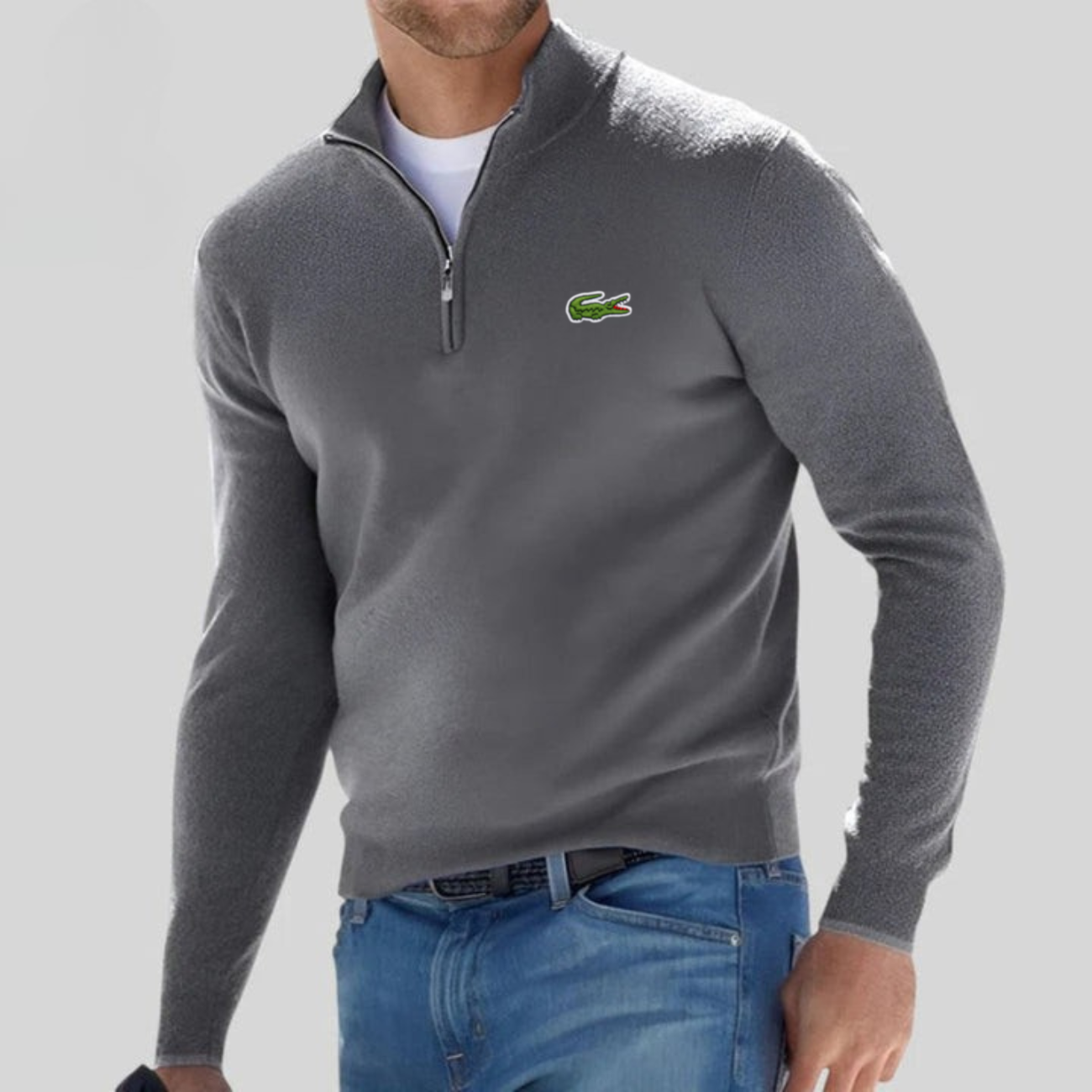 Half-Zipped Sweater