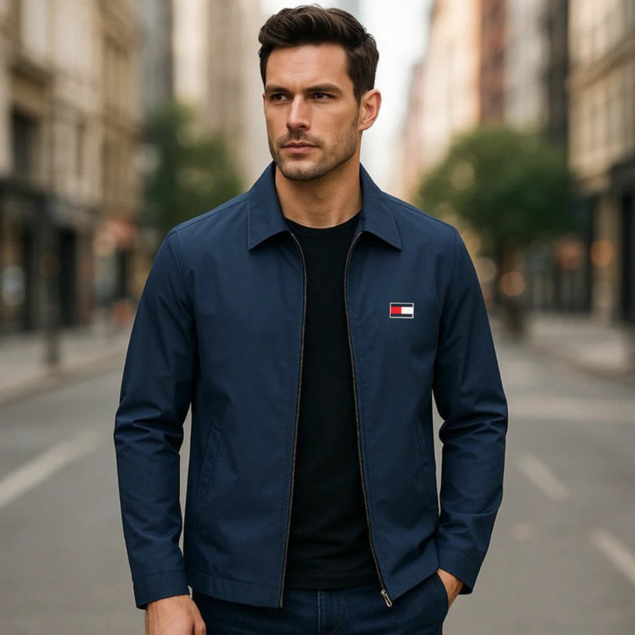 Elegant Jacket with Zip