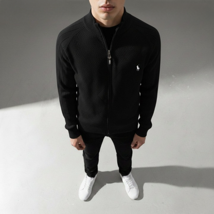 Men's Textured Zip Sweatshirt