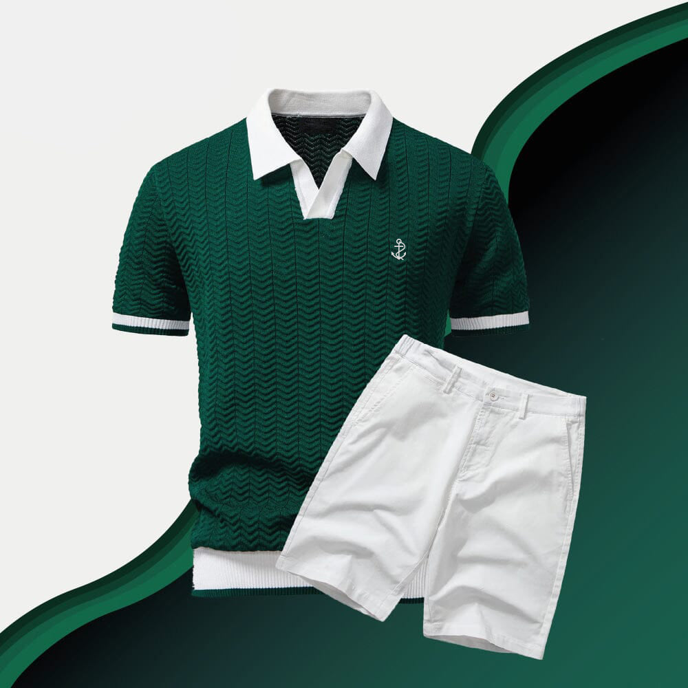 Old Money Polo & Shorts Set