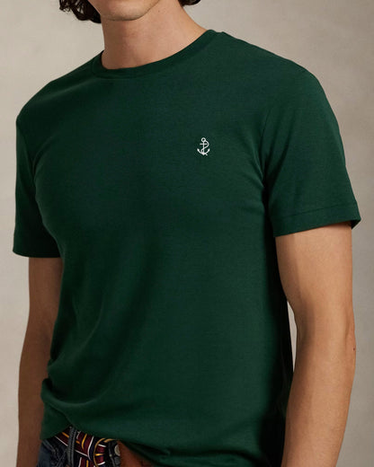 Slim Fit Jersey Crew Neck T-Shirt — Vintage Pine