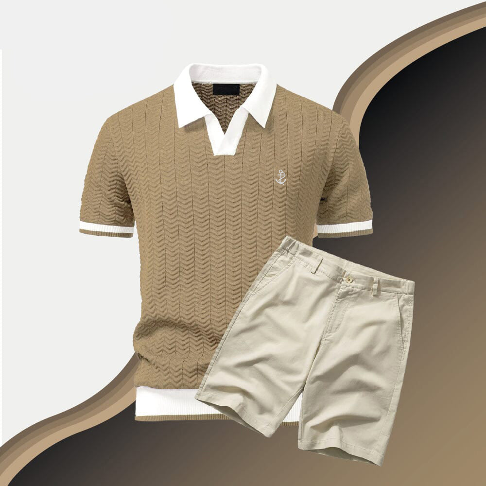 Old Money Polo & Shorts Set