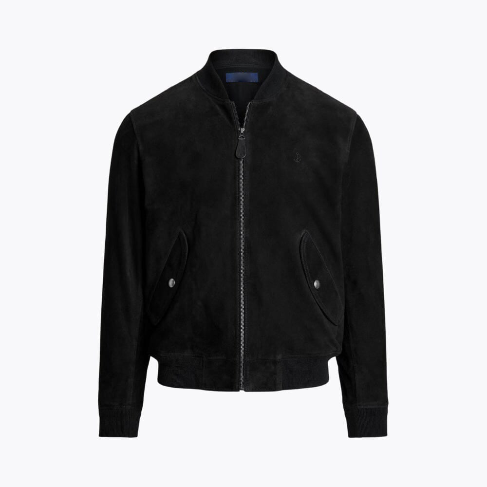 Tailored Suede Bomber Jacket