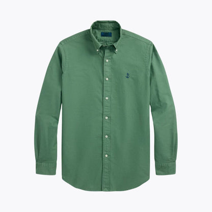 Slim-Fit Garment-Dyed Oxford Shirt