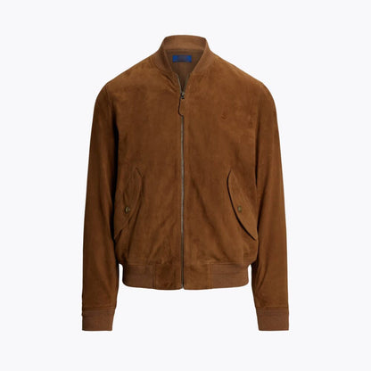 Tailored Suede Bomber Jacket