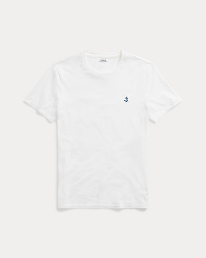 Slim Fit Jersey Crew Neck T-Shirt — White