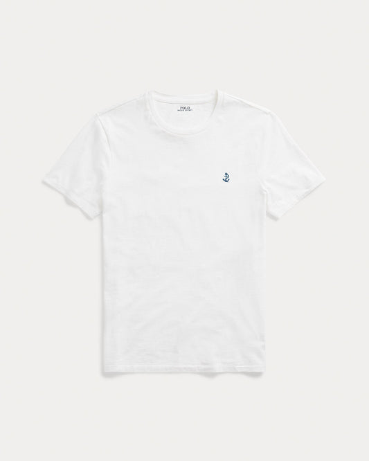 Slim Fit Jersey Crew Neck T-Shirt — White