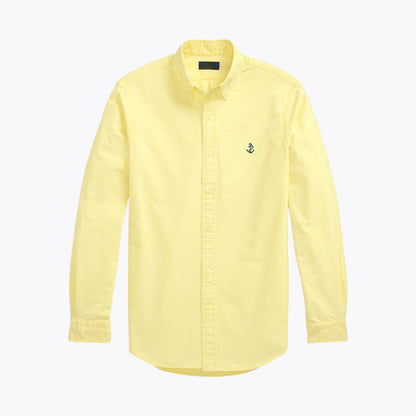 Slim-Fit Garment-Dyed Oxford Shirt