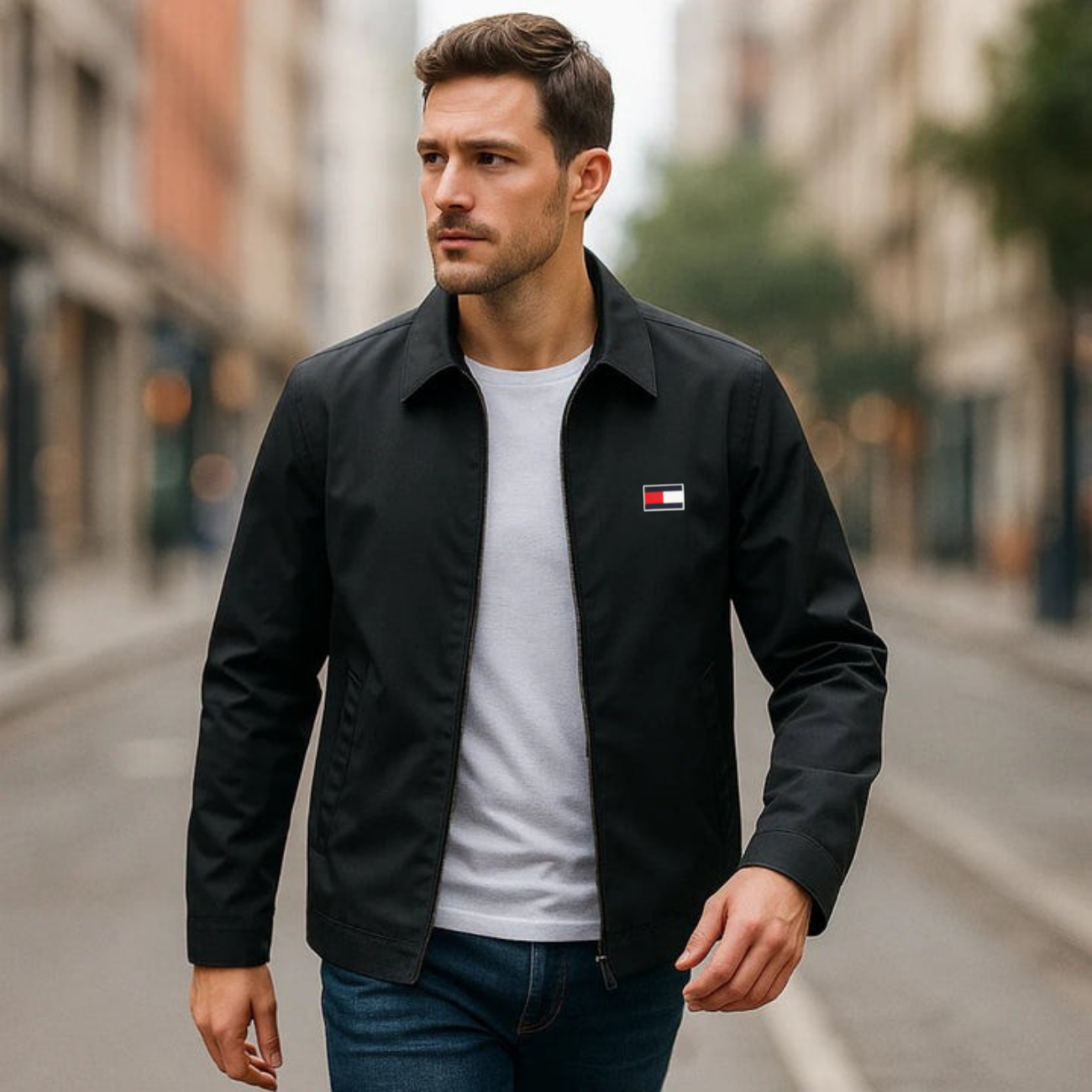 Elegant Jacket with Zip