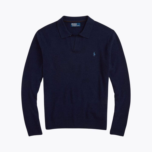 Luxurious Regular Fit Wool Collared Sweater