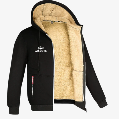 Luxury Winter Sherpa Zip Hoodie