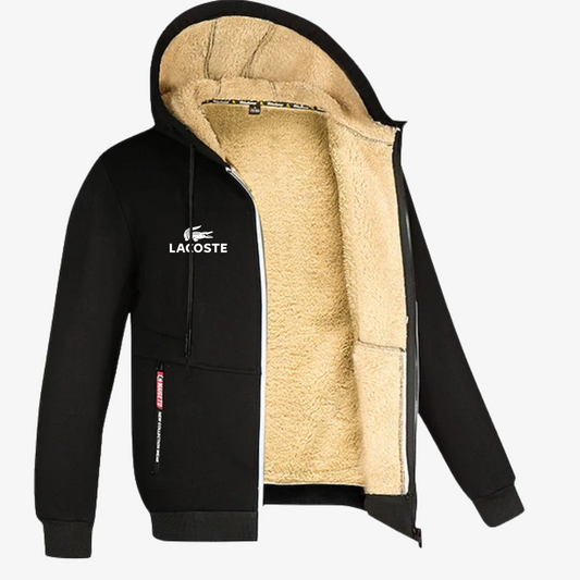 Luxury Winter Sherpa Zip Hoodie