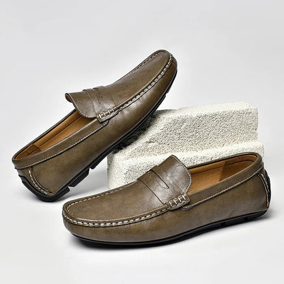 Chic Leather Boat Loafers