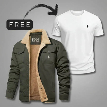Premium Sherpa Jacket™ + Complimentary T-Shirt