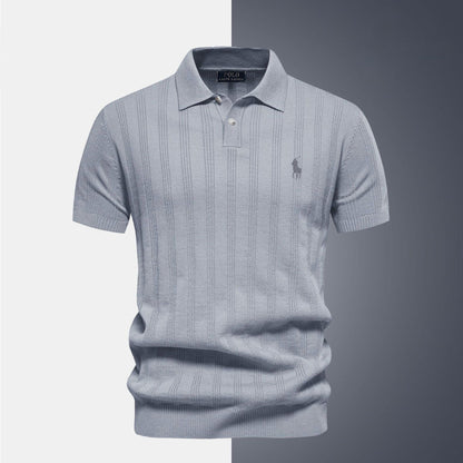 Textured-Knit Short-Sleeve Shirt