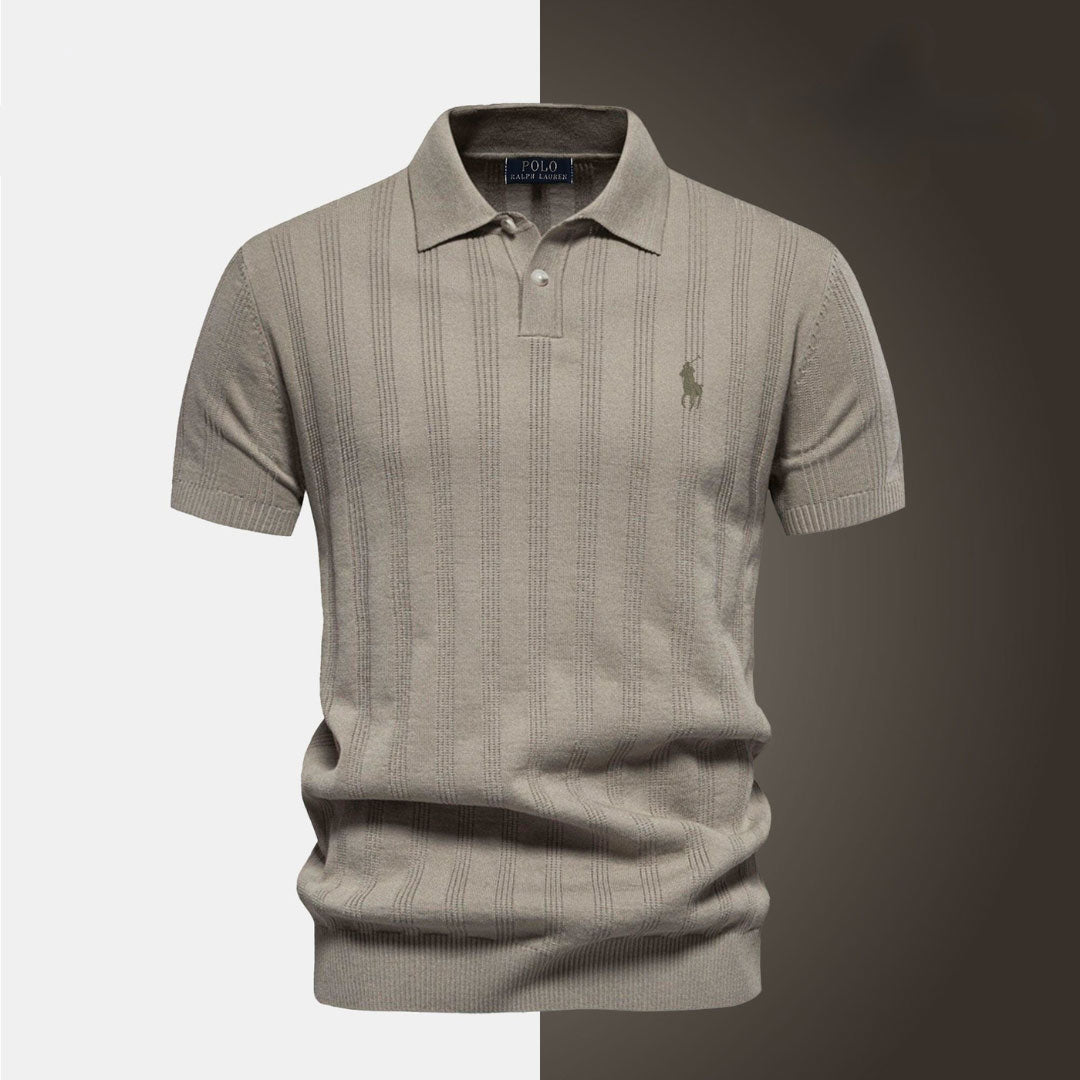 Textured-Knit Short-Sleeve Shirt