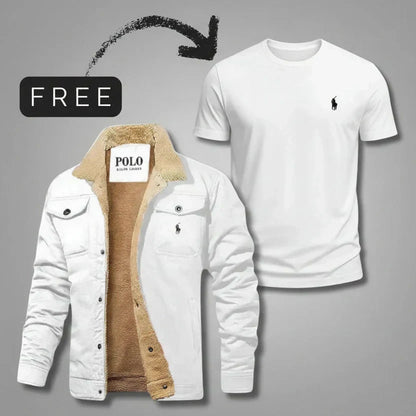 Premium Sherpa Jacket™ + Complimentary T-Shirt
