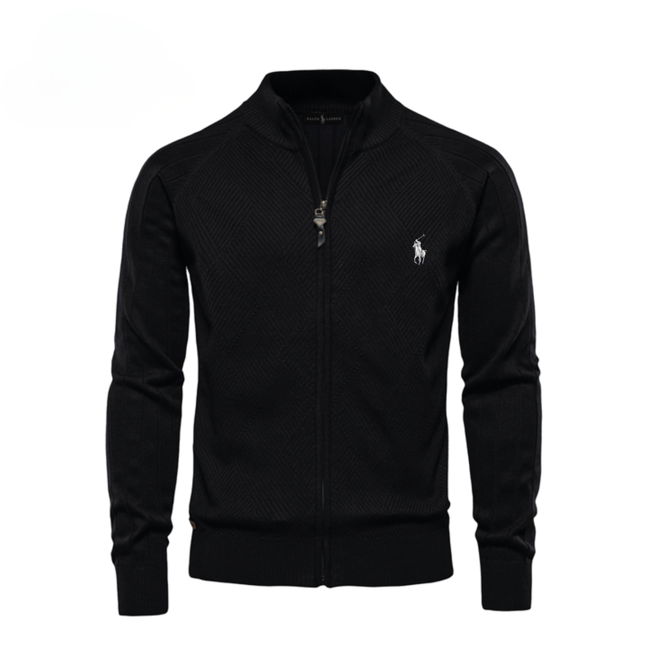Men's Textured Zip Sweatshirt