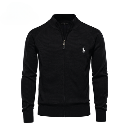 Men's Textured Zip Sweatshirt