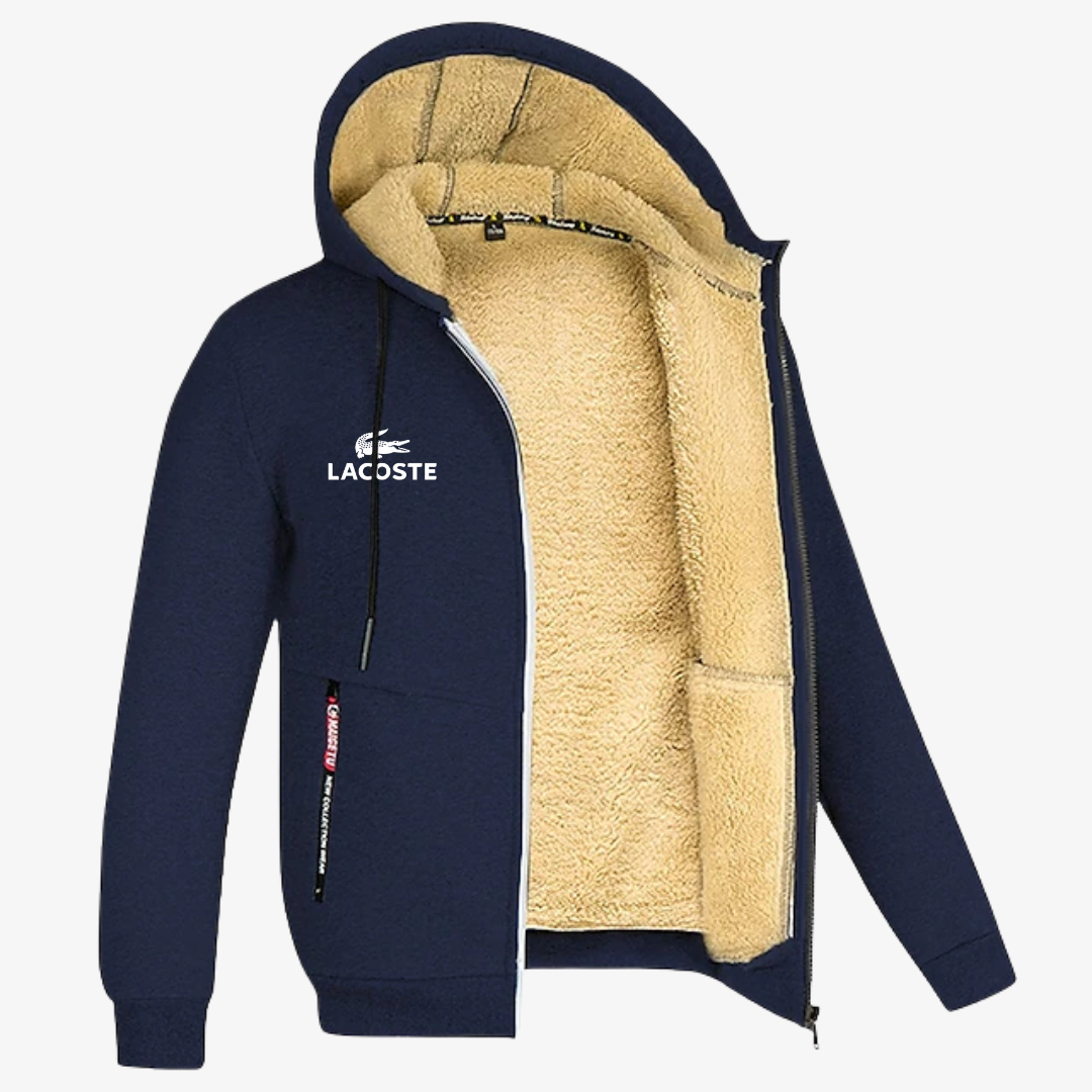 Luxury Winter Sherpa Zip Hoodie
