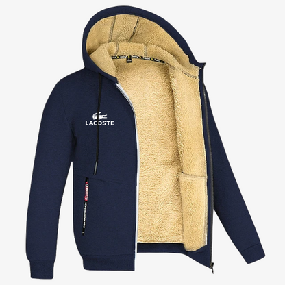 Luxury Winter Sherpa Zip Hoodie