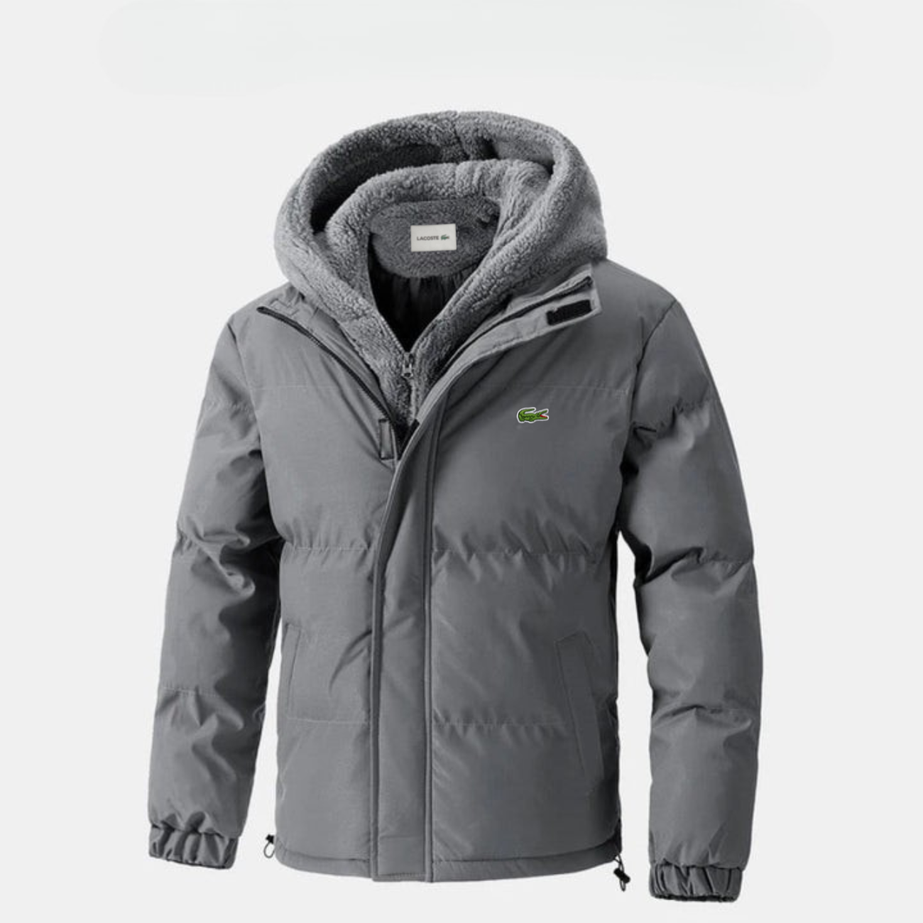Luxe Padded Winter Jacket with Fleece Hood