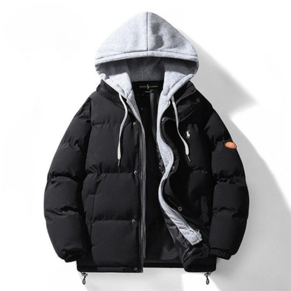 Refined Winter Hooded Puffer Jacket - Sale