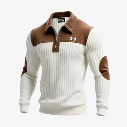 Elegant Zip-Collar Sweater