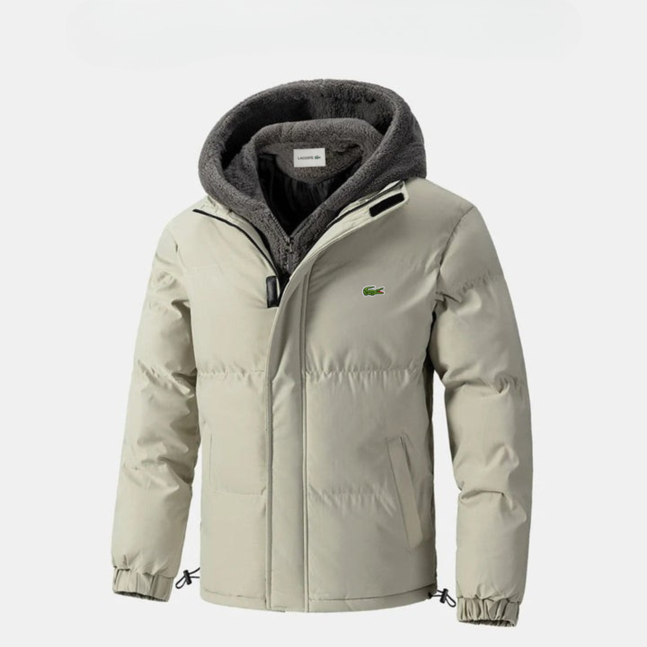 Luxe Padded Winter Jacket with Fleece Hood