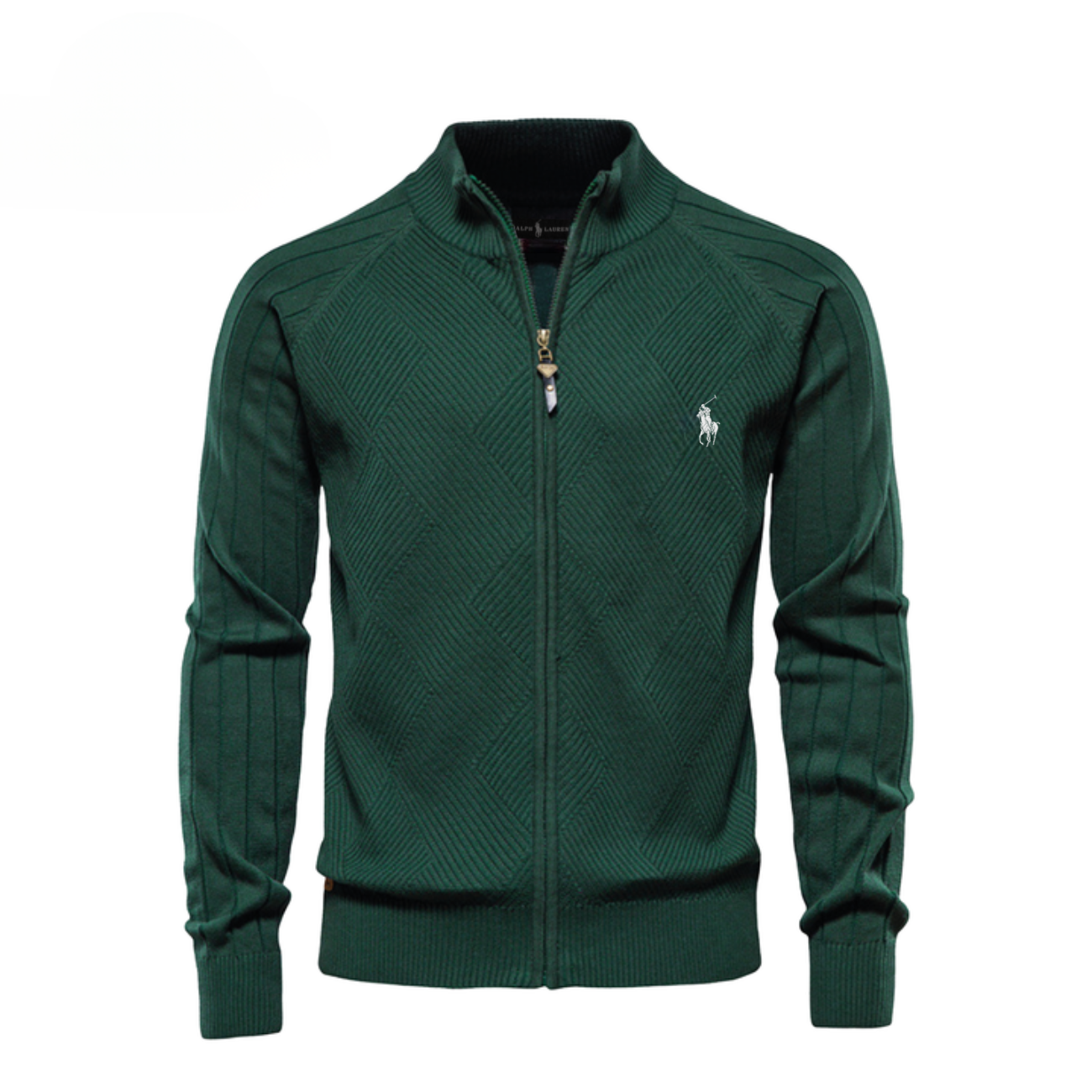 Men's Textured Zip Sweatshirt