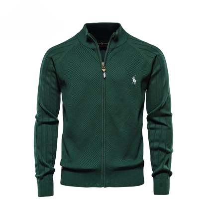 Men's Textured Zip Sweatshirt