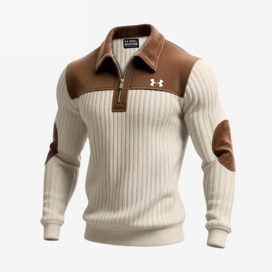 Elegant Zip-Collar Sweater
