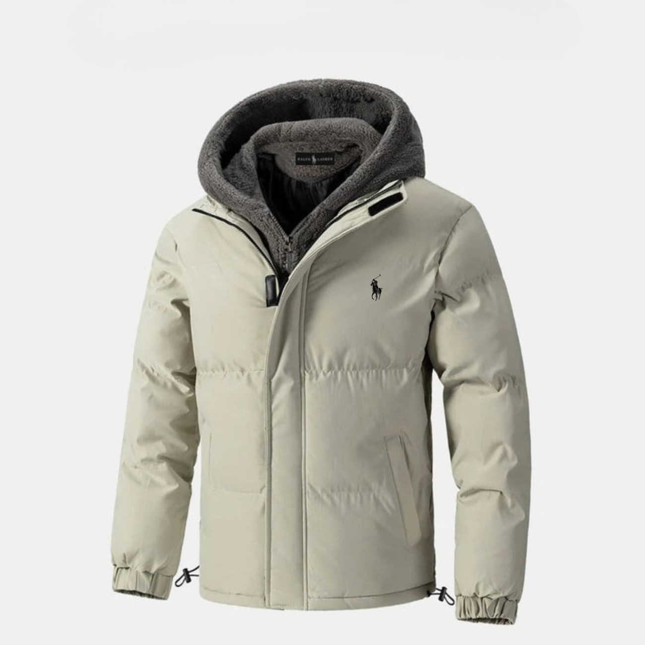 Luxe Padded Winter Jacket with Fleece Hood