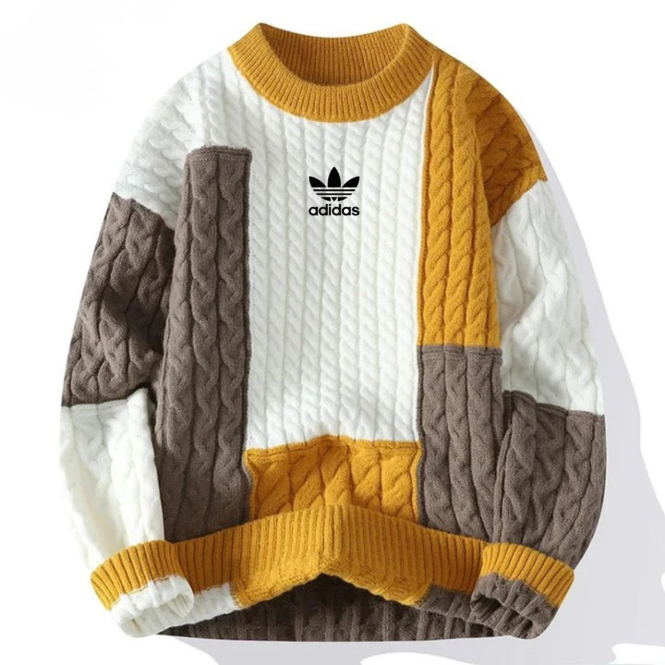 Retro Patchwork Pullover
