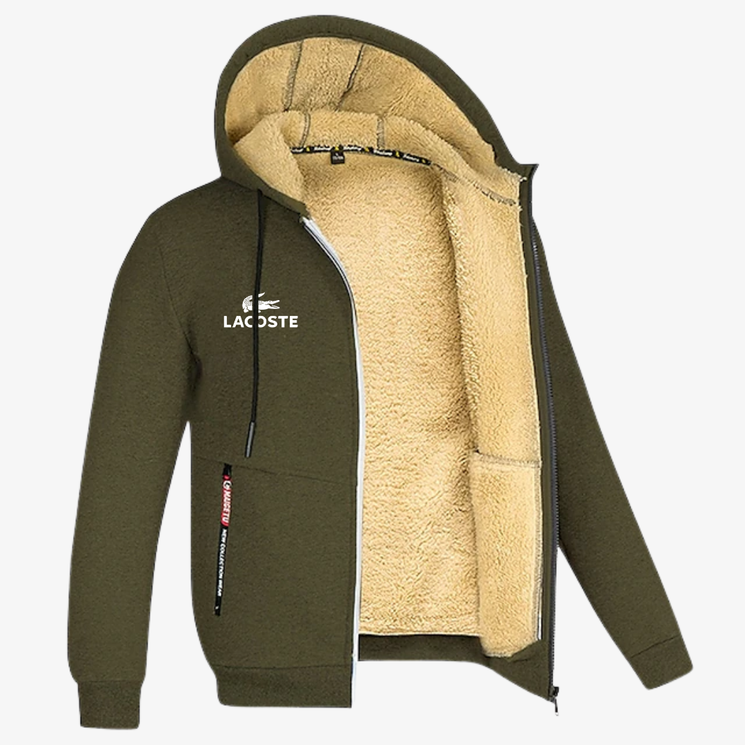 Luxury Winter Sherpa Zip Hoodie