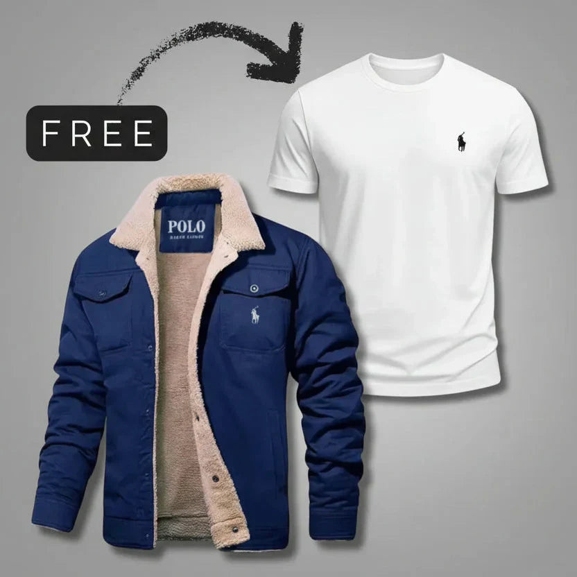 Premium Sherpa Jacket™ + Complimentary T-Shirt