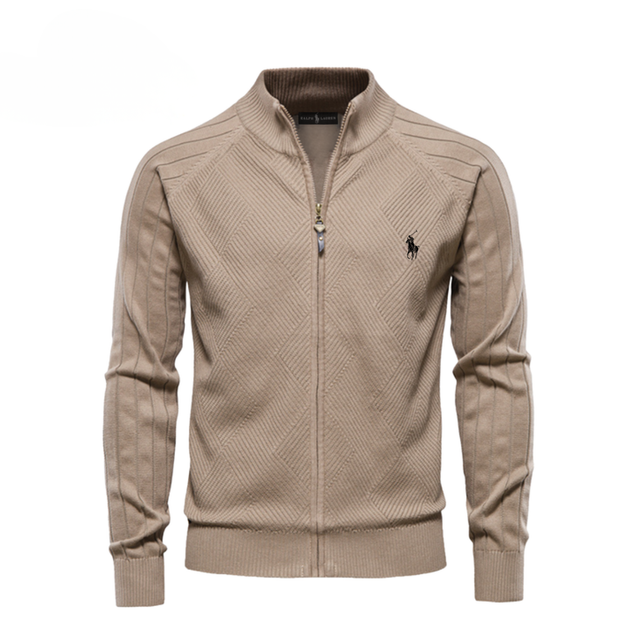 Men's Textured Zip Sweatshirt